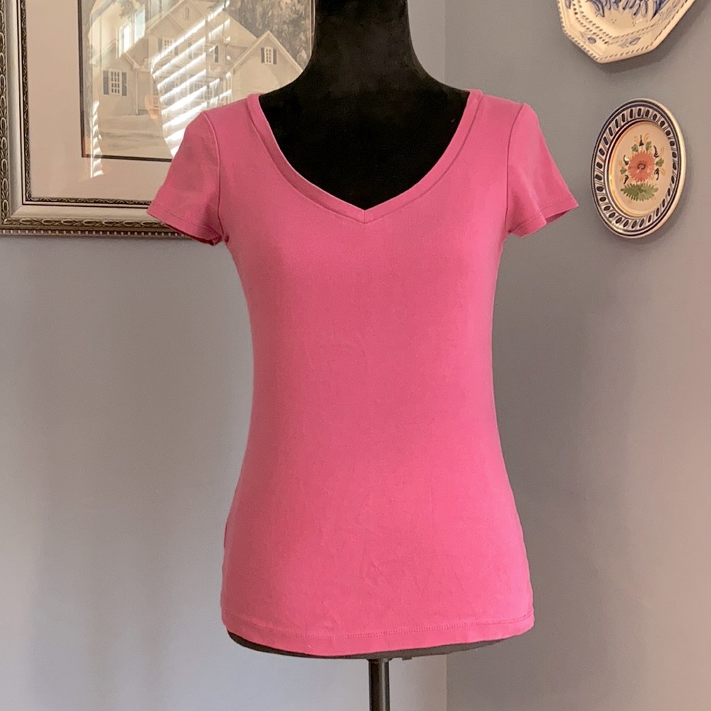 Loft v neck lilac tee